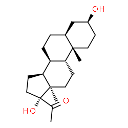 ChemSpider 2D Image | (3beta,5alpha,8alpha,9beta,13alpha)-3,17-Dihydroxypregnan-20-one | C21H34O3