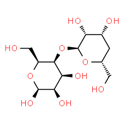 ChemSpider 2D Image | 4-O-(4-Deoxy-alpha-L-lyxo-hexopyranosyl)-beta-L-talopyranose | C12H22O10
