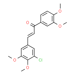 ChemSpider 2D Image | (2E)-3-(3-Chloro-4,5-dimethoxyphenyl)-1-(3,4-dimethoxyphenyl)-2-propen-1-one | C19H19ClO5
