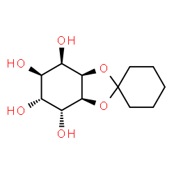 ChemSpider 2D Image | (3aR,4R,5R,6R,7R,7aS)-Hexahydrospiro[1,3-benzodioxole-2,1'-cyclohexane]-4,5,6,7-tetrol | C12H20O6