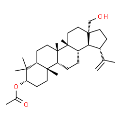 ChemSpider 2D Image | (3beta,8alpha,9beta,13alpha,19beta)-28-Hydroxylup-20(29)-en-3-yl acetate | C32H52O3