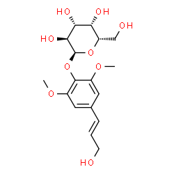 ChemSpider 2D Image | 4-[(1E)-3-Hydroxy-1-propen-1-yl]-2,6-dimethoxyphenyl alpha-L-galactopyranoside | C17H24O9