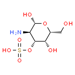 ChemSpider 2D Image | 2-Amino-2-deoxy-3-O-sulfo-beta-D-galactopyranose | C6H13NO8S