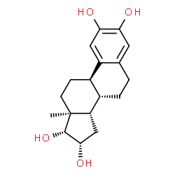 ChemSpider 2D Image | (8alpha,9beta,16beta,17beta)-Estra-1(10),2,4-triene-2,3,16,17-tetrol | C18H24O4