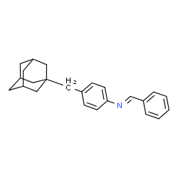 ChemSpider 2D Image | (E)-N-{4-[(3s,5s,7s)-Adamantan-1-ylmethyl]phenyl}-1-phenylmethanimine | C24H27N