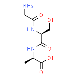 ChemSpider 2D Image | Glycyl-L-seryl-D-alanine | C8H15N3O5