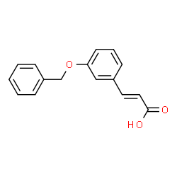 ChemSpider 2D Image | 3-(3-(Benzyloxy)phenyl)acrylic acid | C16H14O3