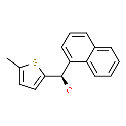 ChemSpider 2D Image | (R)-(5-Methyl-2-thienyl)(1-naphthyl)methanol | C16H14OS
