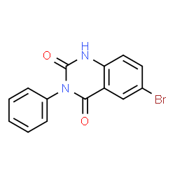 ChemSpider 2D Image | 6-Bromo-3-phenyl-2,4(1H,3H)-quinazolinedione | C14H9BrN2O2