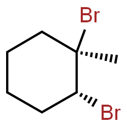 ChemSpider 2D Image | (1R,2R)-1,2-Dibromo-1-methylcyclohexane | C7H12Br2