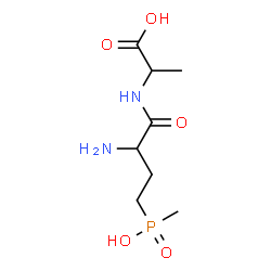 ChemSpider 2D Image | N-{2-Amino-4-[hydroxy(methyl)phosphoryl]butanoyl}alanine | C8H17N2O5P