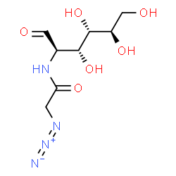 ChemSpider 2D Image | 2-[(Azidoacetyl)amino]-2-deoxy-D-glucose | C8H14N4O6