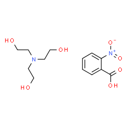 ChemSpider 2D Image | 2-Nitrobenzoic acid - 2,2',2''-nitrilotriethanol (1:1) | C13H20N2O7
