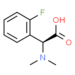 ChemSpider 2D Image | (2S)-(Dimethylamino)(2-fluorophenyl)acetic acid | C10H12FNO2