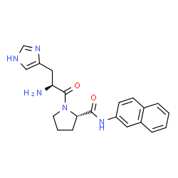 ChemSpider 2D Image | L-Histidyl-N-2-naphthyl-L-prolinamide | C21H23N5O2
