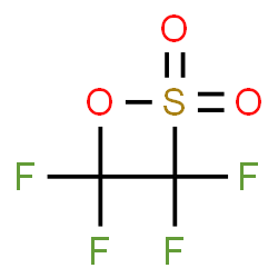 ChemSpider 2D Image | 3,3,4,4-tetrafluoro-1,2-oxathietane 2,2-dioxide | C2F4O3S