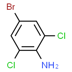ChemSpider 2D Image | 2,6-Dichloro-4-bromoaniline | C6H4BrCl2N