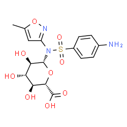 ChemSpider 2D Image | Sulfamethoxazole N1-glucuronide | C16H19N3O9S
