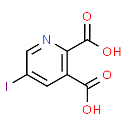 ChemSpider 2D Image | 5-Iodo-2,3-pyridinedicarboxylic acid | C7H4INO4