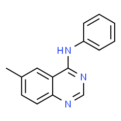 ChemSpider 2D Image | 6-Methyl-N-phenyl-4-quinazolinamine | C15H13N3