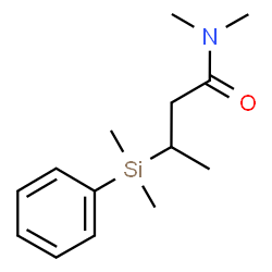 ChemSpider 2D Image | 3-[Dimethyl(phenyl)silyl]-N,N-dimethylbutanamide | C14H23NOSi