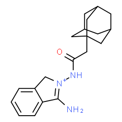 ChemSpider 2D Image | 2-[(Adamantan-1-ylacetyl)amino]-3-amino-1H-isoindolium | C20H26N3O