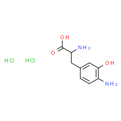 ChemSpider 2D Image | 4-Amino-3-hydroxyphenylalanine dihydrochloride | C9H14Cl2N2O3