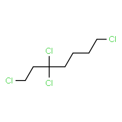 ChemSpider 2D Image | 1,3,3,7-Tetrachloroheptane | C7H12Cl4
