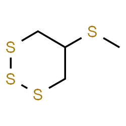 ChemSpider 2D Image | 5-(Methylsulfanyl)-1,2,3-trithiane | C4H8S4