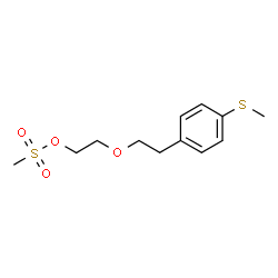ChemSpider 2D Image | 2-{2-[4-(Methylsulfanyl)phenyl]ethoxy}ethyl methanesulfonate | C12H18O4S2
