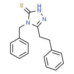 ChemSpider 2D Image | 4-Benzyl-5-phenethyl-4H-1,2,4-triazole-3-thiol | C17H17N3S
