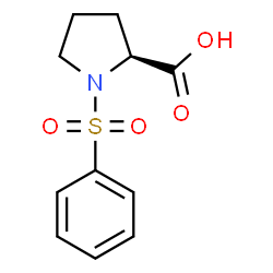 ChemSpider 2D Image | N-Phenylsulfonyl-L-proline | C11H13NO4S