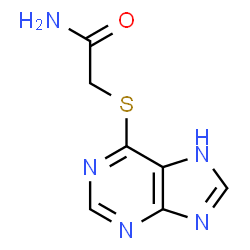 ChemSpider 2D Image | acetamide, 2-(9H-purin-6-ylthio)- | C7H7N5OS