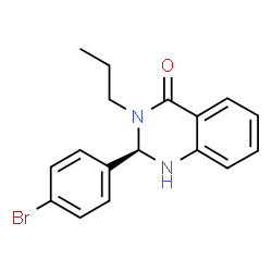 ChemSpider 2D Image | (2R)-2-(4-Bromophenyl)-3-propyl-2,3-dihydro-4(1H)-quinazolinone | C17H17BrN2O