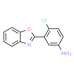 ChemSpider 2D Image | 3-(1,3-Benzoxazol-2-yl)-4-chloroaniline | C13H9ClN2O