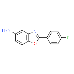ChemSpider 2D Image | 2-(4-Chlorophenyl)-5-benzoxazolamine | C13H9ClN2O