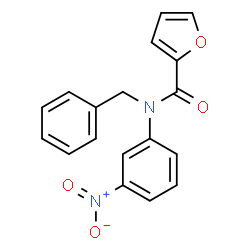ChemSpider 2D Image | N-Benzyl-N-(3-nitrophenyl)-2-furamide | C18H14N2O4