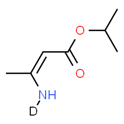 ChemSpider 2D Image | Isopropyl (2Z)-3-[(N-~2~H_1_)amino]-2-butenoate | C7H12DNO2