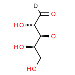 ChemSpider 2D Image | D-(1-~2~H)Lyxose | C5H9DO5