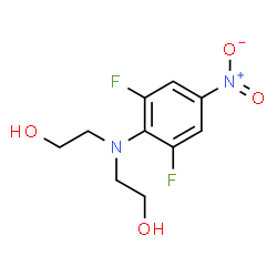 ChemSpider 2D Image | 2,2'-[(2,6-Difluoro-4-nitrophenyl)imino]diethanol | C10H12F2N2O4