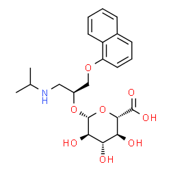 ChemSpider 2D Image | (-)-Propranolol glucuronide | C22H29NO8