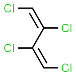 ChemSpider 2D Image | (1E,3E)-1,2,3,4-Tetrachloro-1,3-butadiene | C4H2Cl4