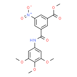 ChemSpider 2D Image | Methyl 3-nitro-5-[(3,4,5-trimethoxyphenyl)carbamoyl]benzoate | C18H18N2O8