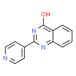 ChemSpider 2D Image | 2-(4-Pyridinyl)-4-quinazolinol | C13H9N3O