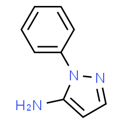 ChemSpider 2D Image | 1-phenyl-5-aminopyrazole | C9H9N3