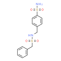 ChemSpider 2D Image | 4-{[(Benzylsulfonyl)amino]methyl}benzenesulfonamide | C14H16N2O4S2