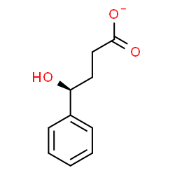ChemSpider 2D Image | (4S)-4-Hydroxy-4-phenylbutanoate | C10H11O3
