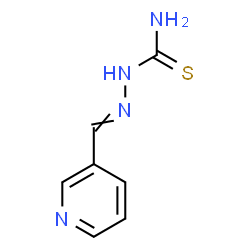 ChemSpider 2D Image | 2-(3-Pyridinylmethylene)hydrazinecarbothioamide | C7H8N4S