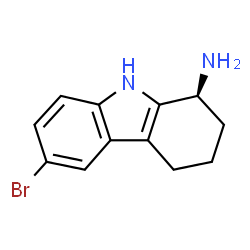 ChemSpider 2D Image | (1S)-6-Bromo-2,3,4,9-tetrahydro-1H-carbazol-1-amine | C12H13BrN2