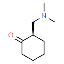 ChemSpider 2D Image | (2R)-2-[(Dimethylamino)methyl]cyclohexanone | C9H17NO